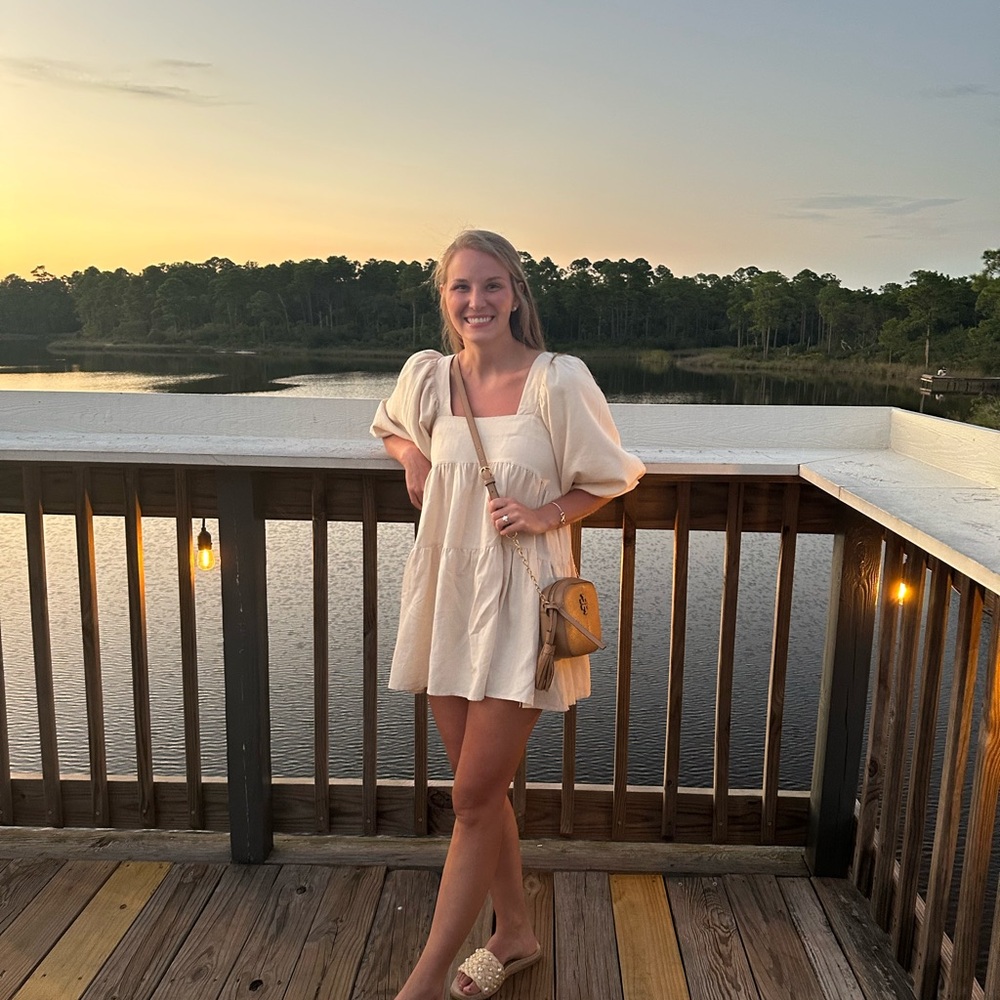 Elegant Cream Mini Dress